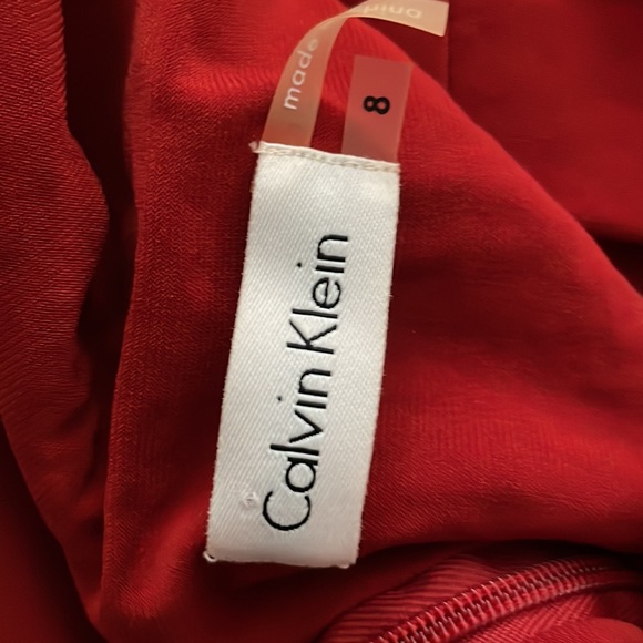 Red Calvin Klein Cocktail Dress 💃 - Picture 3 of 3